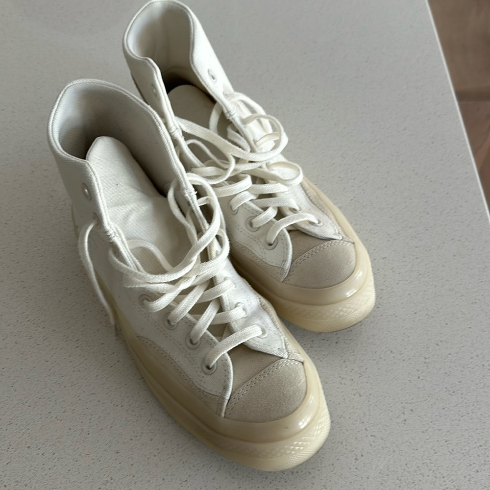 Converse Chuck Taylor 70 Marquis in White with Cream Suede Size 8.5